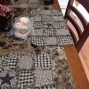 Primitive Homespun Table Place Mats